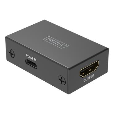 DIGITUS HDMI Repeater - f&ouml;rl&auml;ngd r&auml;ckvidd f&ouml;r audio/video - HDMI