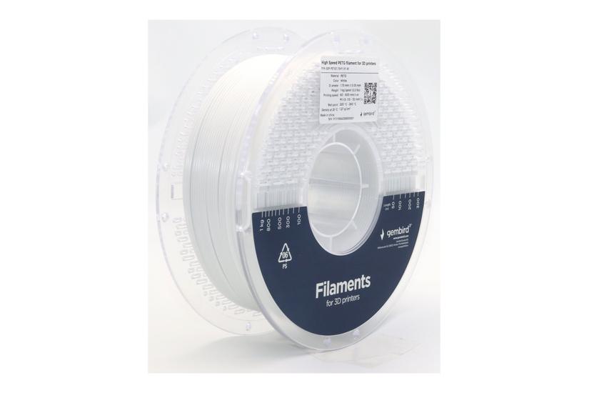 GEMBIRD High Speed PETG filament white 1.75 mm 1 kg