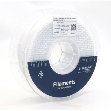 GEMBIRD High Speed PETG filament white 1.75 mm 1 kg