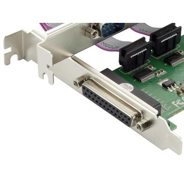 Conceptronic SPC01G - parallellt/seriellt kort - PCIe - RS-232 x 2 + parallell x 1