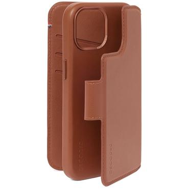 Decoded Leather Detachable Wallet für iPhone 15 Plus Tan