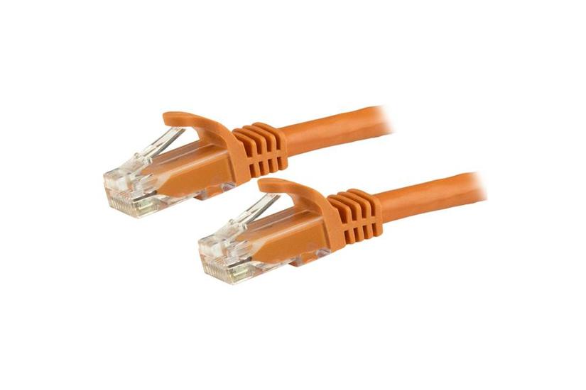 StarTech.com 1.5m CAT6 Ethernet Cable, 10 Gigabit Snagless RJ45 650MHz 100W PoE Patch Cord, CAT 6 10GbE UTP Network Cable w/Strain Relief, Orange, Fluke Tested/Wiring is UL Certified/TIA - Category 6 - 24AWG (N6PATC150CMOR) - patch-kabel - 1.5 m - orange