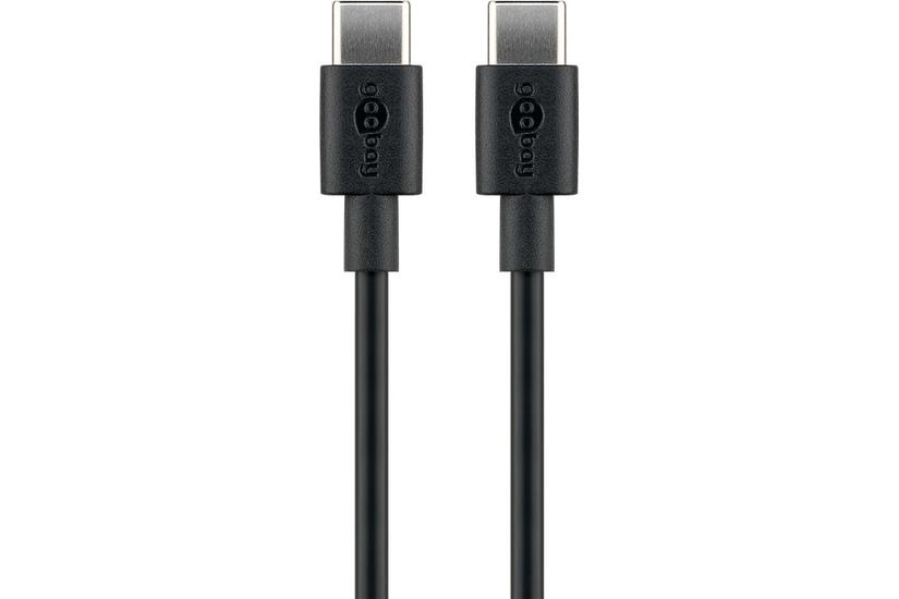 Goobay 51243 USB-kabel USB 2.0 2 m USB C Sort