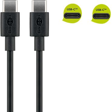 Goobay 51243 USB-kabel USB 2.0 2 m USB C Sort