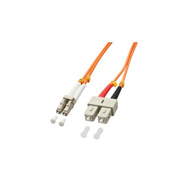 Lindy LC/SC 2m InfiniBand og fiberoptisk kabel Flerfarvet, Orange