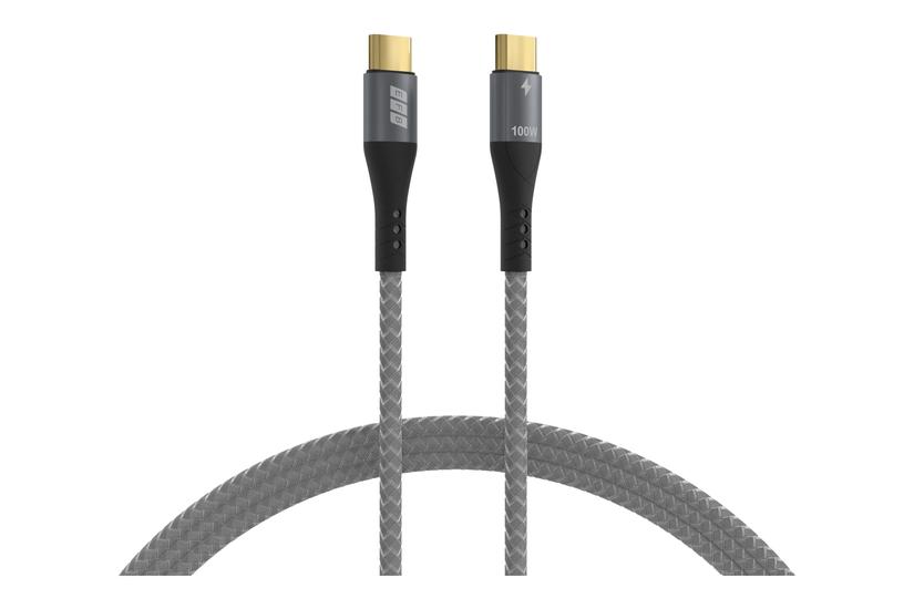 EFB USB-C Kabel 100W PD 3.0 5A E-Marker Chip 3m grau