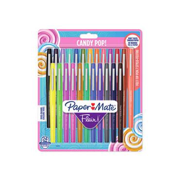 Papermate Flair Candy Pop Lukket gelepen Mellem Flerfarvet 24 stk