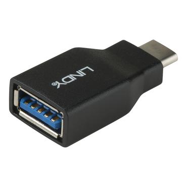 Lindy 41899 kabel k&oslash;nsskifter USB 3.1-C USB 3.1-A Sort