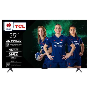 TCL C6K 55C6K, 139,7 cm (55"), 3840 x 2160 pixel, QD-Mini LED, Smart TV, Wi-Fi, Metallic