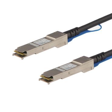 StarTech.com Cisco QSFP-H40G-ACU7M Compatible 7m 40G QSFP+ to QSFP+ DAC Twinax, 40GbE QSFP+ Copper DAC 40 Gbps Low Power Active Transceiver Module DAC, 40GE QSFP+ Cable Firepower ASR1000 - Lifetime Warranty (QSFPH40GACU7) - 40GBase-kabel til direkte påsætning - 7 m - sort