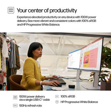 HP 524pu sk&auml;rm - Kant-LED - 24" - IPS - 5ms - Full HD 1920x1080 vid 100Hz