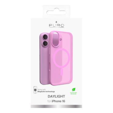 PURO Daylight mobiltelefon etui 15,5 cm (6.1") Cover Lyser&oslash;d, Gennemsigtig