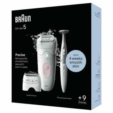 Braun Silk-&eacute;pil 5 5-230 28 pincetter Lyser&oslash;d, Hvid