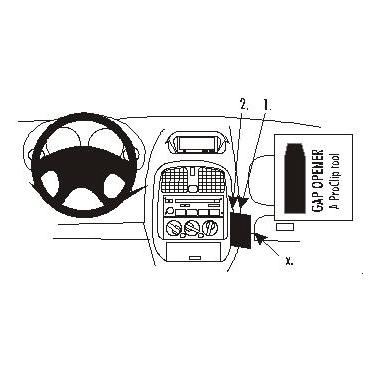 Brodit ProClip Angled mount - montering för mobiltelefon