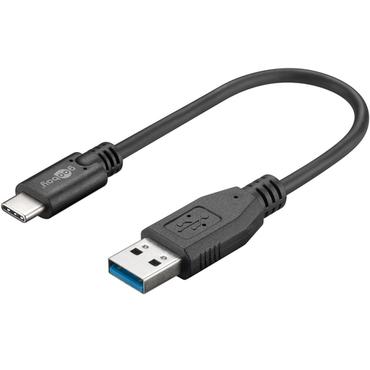 goobay - USB typ C-kabel - USB typ A till 24 pin USB-C - 15 cm
