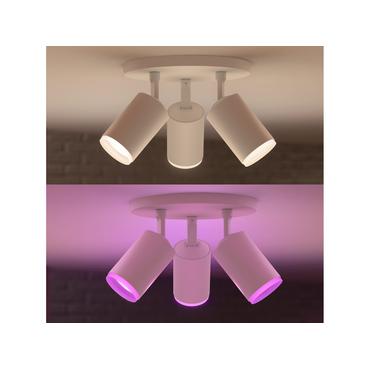 White & Color Ambiance Fugato 3er-Spot (weiß)