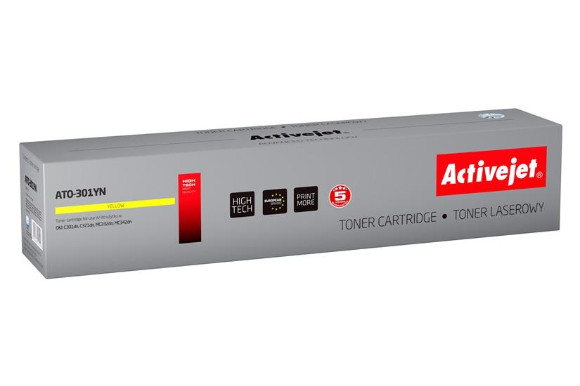 Activejet ATO-301YN tonerpatron 1 stk Kompatibel Gul