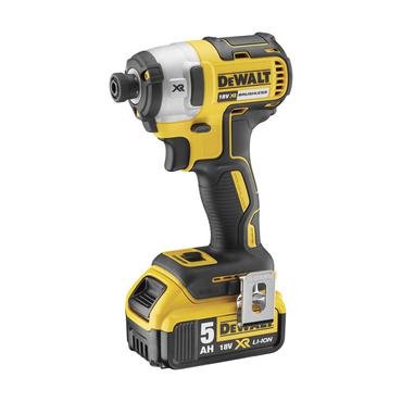 DeWALT DCF887P2-QW - st&ouml;tdrivare - sladdl&ouml;s - 3 hastigheter - 2 batterier
