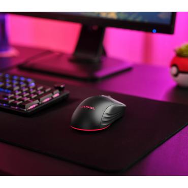 Trust GXT 926 REDEX II - mus - ultral&aring;g latens, justerbar RGB-belysning - 2.4 GHz - svart