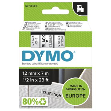 DYMO D1 - etiketter - 1 rulle (rullar) - Rulle (1,2 cm x 7 m)
