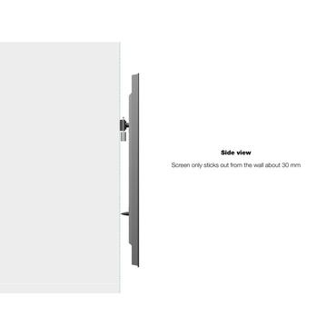 Multibrackets M Universal Public Wallmount Small monteringssæt - for fladt panel - sort
