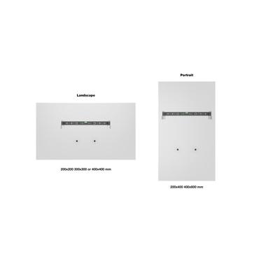 Multibrackets M Universal Public Wallmount Small monteringssæt - for fladt panel - sort