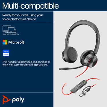 Poly Blackwire 8225-M - headset