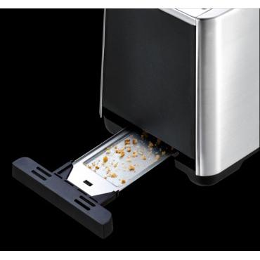 Tefal Equinox TT420D 7 2 skive(r) Sort, Rustfrit st&aring;l