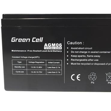 Green Cell - UPS-batteri - Bly-syra - 9 Ah