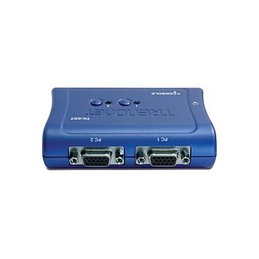 TRENDnet TK 207K - omkopplare f&ouml;r tangentbord/video/mus - 2 portar