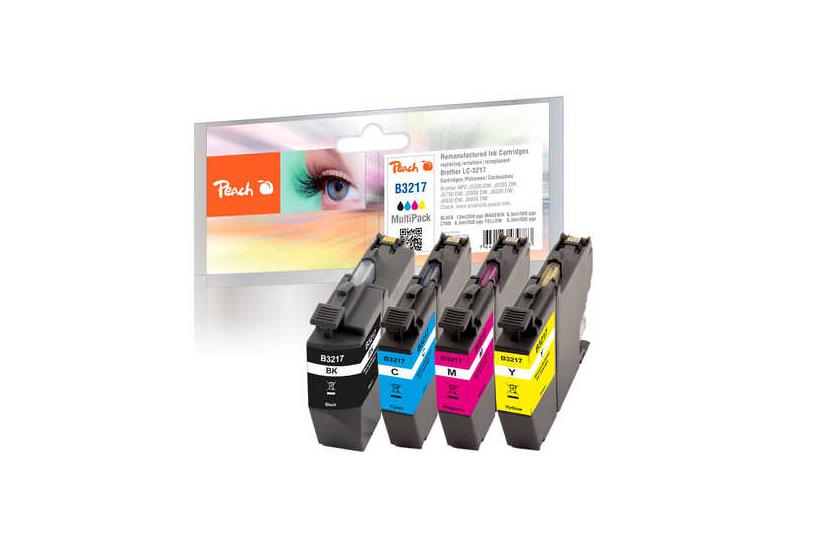 Peach 320280 bl&aelig;kpatron 4 stk Kompatibel Sort, Bl&aring;, Magenta, Gul
