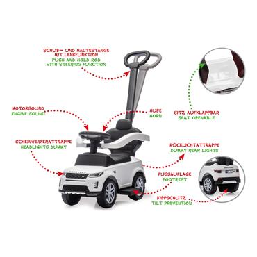 Jamara Land Rover Discovery 3in1 Gåbil til at ride på