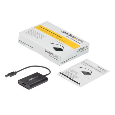 StarTech.com USB 3.0 till DisplayPort-adapter - 4K 30&nbsp;Hz - DisplayPort-adapter - USB typ A till DisplayPort - TAA-kompatibel - 20 cm