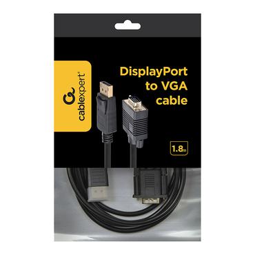 Cablexpert - videoadapterkabel - DisplayPort till HD-15 (VGA) - 1.8 m