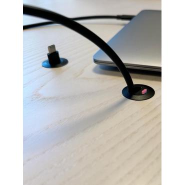 Ochno O-POS-LED-BL-1 stikkontakt USB C Sort