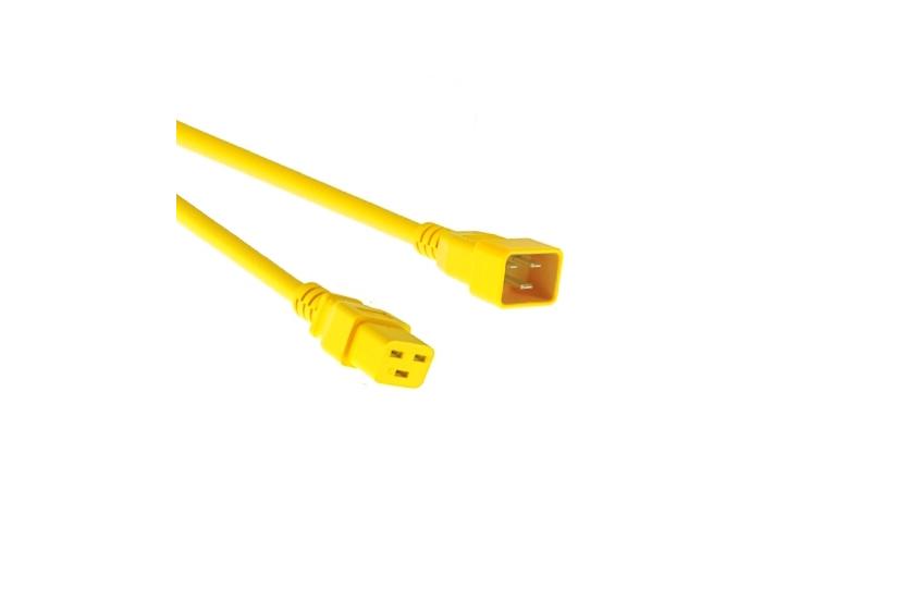 Strømkabel Gul C20-C19