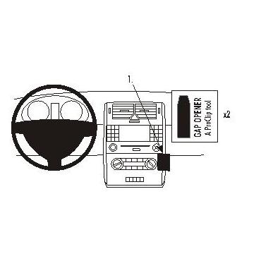 Brodit ProClip Angled mount - montering för mobiltelefon