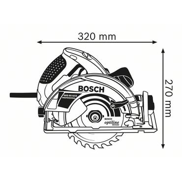 Bosch GKS 65 GCE Professional - cirkelsav - 1800 W - 190 mm