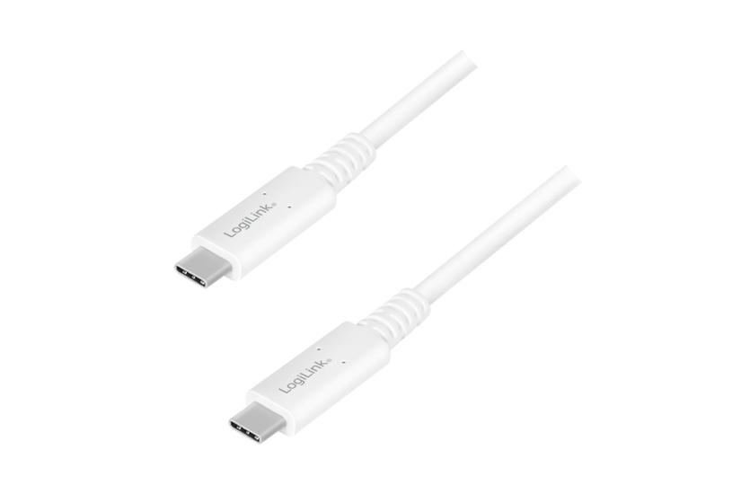 LogiLink CU0180 USB-kabel 0,8 m USB C Hvid