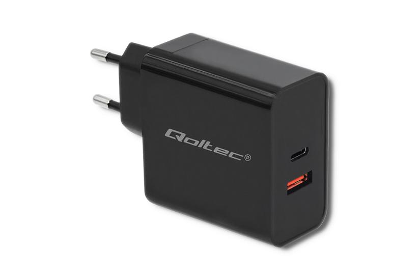 Qoltec strømforsyningsadapter - 24 pin USB-C, USB - 63 Watt