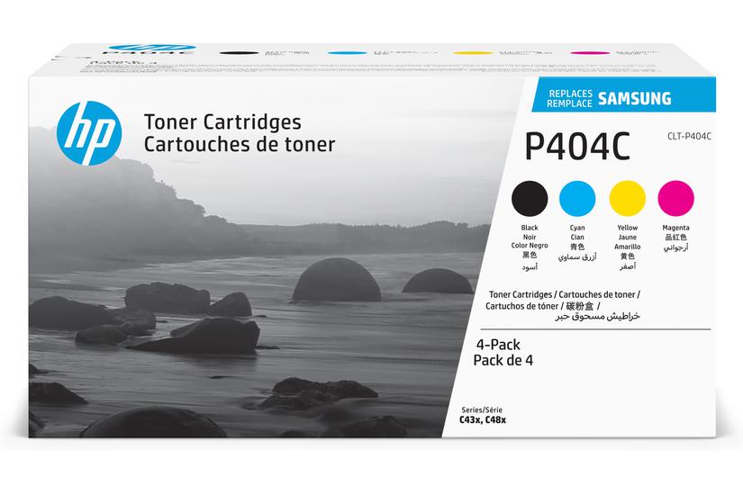 Samsung CLT-P404C Original-tonerpatron, 4-pak, cyan/magenta/gul/sort