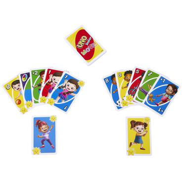 Games UNO Junior Move!-kortspil for familie og børn