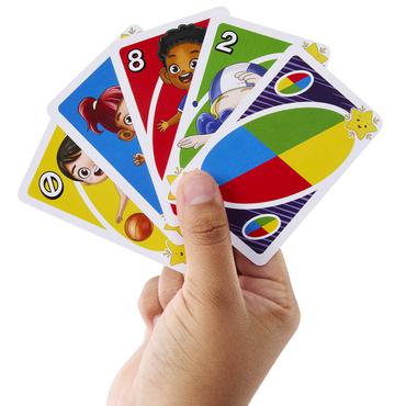 Games UNO Junior Move!-kortspil for familie og børn