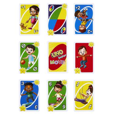 Games UNO Junior Move!-kortspil for familie og børn
