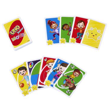 Games UNO Junior Move!-kortspil for familie og børn