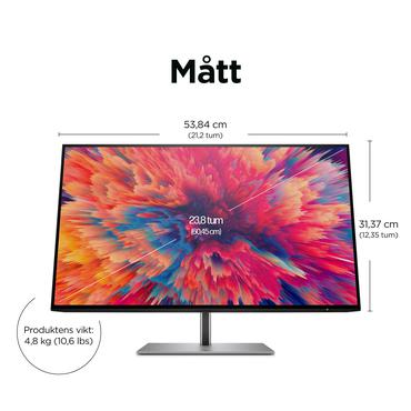 HP Z24q G3 skærm - LED baglys - 23.8" - IPS - 5ms - QHD 2560x1440 ved 90Hz