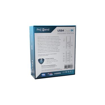 ProXtend - dockningsstation - USB-C / USB4 - 15-slot - HDMI, DP - GigE