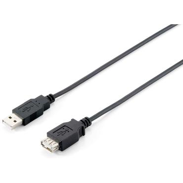 Equip 128852 USB-kabel USB 2.0 5 m USB A Sort