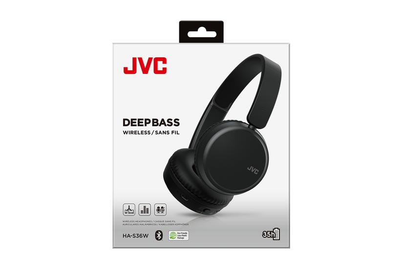 JVC HA-S36W - hovedtelefoner med mik.