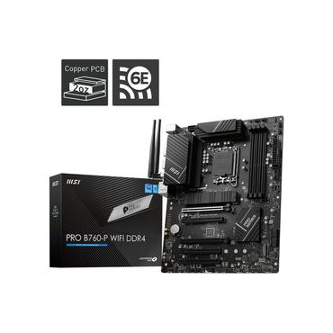 MSI PRO B760-P WIFI DDR4 - moderkort - ATX - LGA1700-uttag - B760